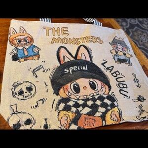 The Monsters Tote Bag - Cream and Black